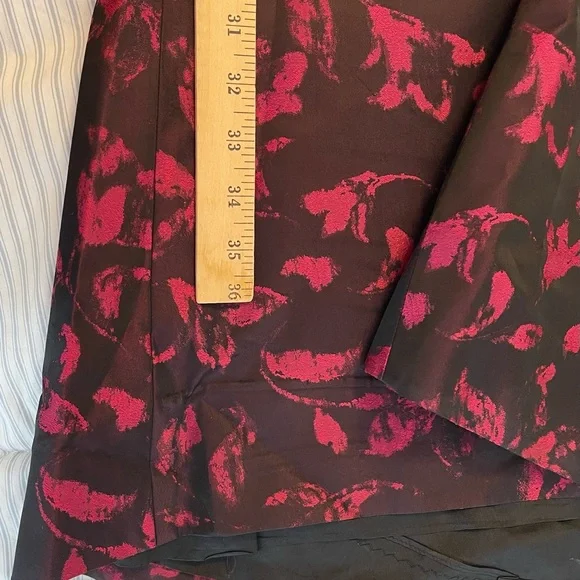 David Meister 2-piece Mermaid Style Red & Black Print Formal Prom/Party Dress 8 - Picture 9 of 9